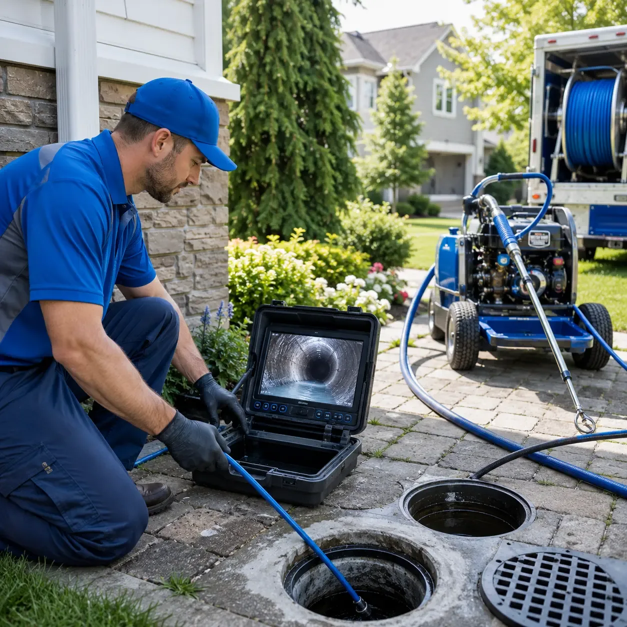 Outdoor drain cleaning professionals serving Ho Ho Kus, NJ