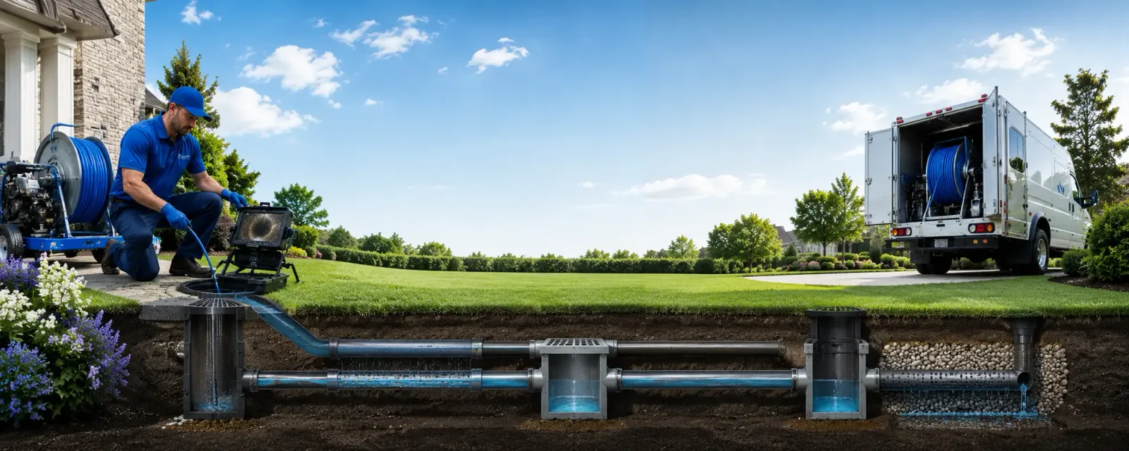 Outdoor drain cleaning information for Ho Ho Kus, NJ